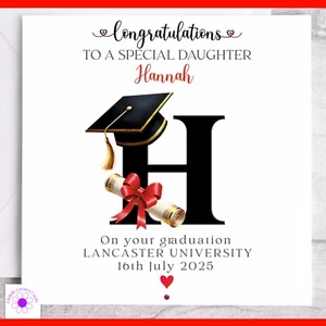 Tessera Laurea Personalizzata Figlia Figlio Università Congratulazioni Laurea - Foto 1 di 14