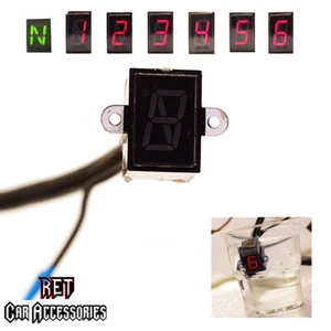 Motorcycle Refit LED Gear Display Speed Shift Clutch Lever Gauge Solid Universal - Foto 1 di 10
