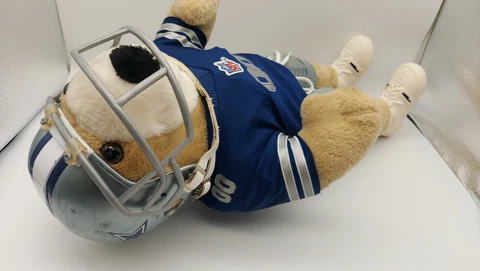 Dallas Cowboys The Pro Bear Plush Meadowlanders 20" Collectible Helmet Cover
