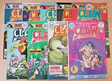 Claw the Unconquered issues 1-9 (DC 1975 comic book run/lot) 2 3 4 5 6 7 8
