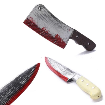 Halloween Faked Knife DIY Scary Decor Costume Party Horror Cosplay Props Gifts - Image 1 of 4