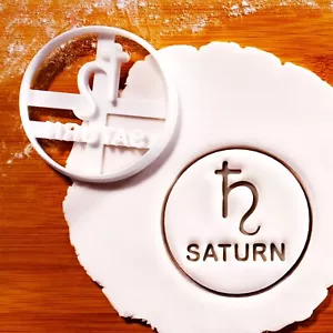 Saturn Symbol Keksausstecher - Raum Planet Galaxy Astronomie Solar System Kosmos - Picture 1 of 4