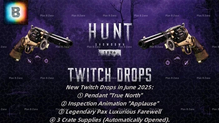 Hunt: Showdown Twitch Drops in June 2025: 4/4 items - Image 1 of 1