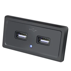 For 12-24V Boat Motorhome Caravan 2021,DC5V/3.1A Dual USB Ports Charger Socket - Zdjęcie 1 z 12