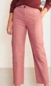 BODEN Rothes Seam Detail Trousers PINK SIZE UK 8 BRAND NEW T0637 SAMPLE - Picture 1 of 3