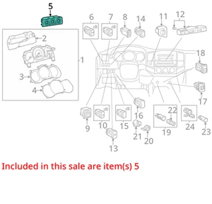Control de temperatura excluyendo SR5 para 05-10 TACOMA 4820486 - Imagen 1 de 2