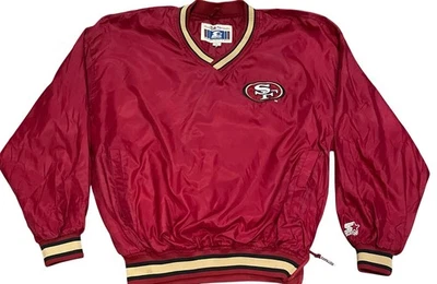 Pullover cortavientos Steve Young #8 talla grande Starter NFL 49ers Foto 1 de 4