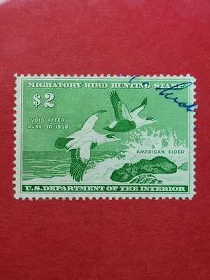 RW24 - $2 1957 Migratory Bird Hunting Stamp – U – VF - Image 1 of 4