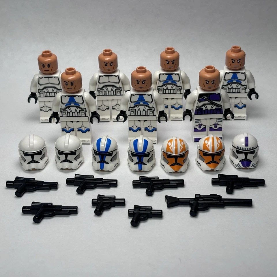 LEGO Star Wars Clone Trooper Minifigure Lot of 7 Bundle -  501st 187th 332nd - Image 1 of 1