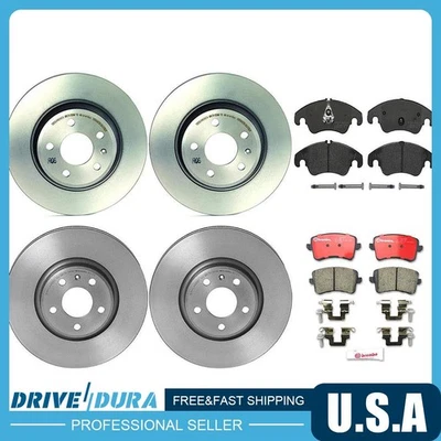 Rotores de freno de disco delanteros Brembo pastillas de freno de cerámica para Mercedes-Benz SLK280 2007 Foto 1 de 4