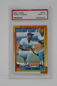 1990 Topps #414 Frank Thomas Rookie RC HOF PSA MINT 9 - Picture 1 of 5
