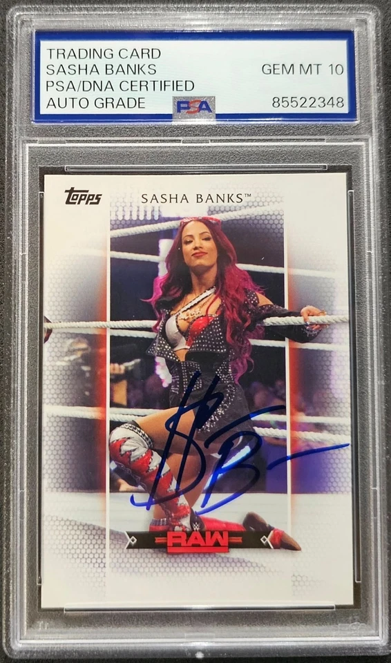 Sasha Banks 2014 Topps  WWE NXT Rookie Autograph  PSA JSA Mercedes Mone GEM MINT - Image 1 of 1