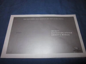 2008 INFINITI NAVIGATION OWNERS MANUAL OWNER'S NAV G M - Picture 1 of 1