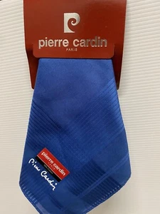 Pierre Cardin Paris Unisex Cotton Handkerchief Royal Blue Unopened - Picture 1 of 7