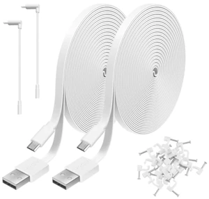 2 Pack 20FT Power Extension Cable Compatible with WyzeCam Wyze Cam Pan WYZE C... - Picture 1 of 7
