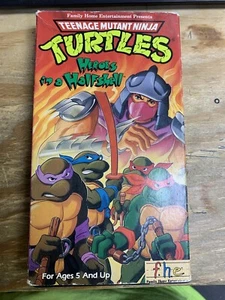 TMNT 1988 Teenage Mutant Ninja Turtles Heroes In A Halfshell Cartoon VHS Tape - Picture 1 of 1