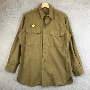 WWII Army Air Corps Enlisted Man’s Shirt with discharge device size 15.5/33 - Picture 1 of 9