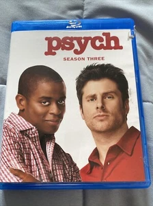 Psych Season Three 3 Blu Ray, Region A, Discs LN Read!! - Picture 1 of 8