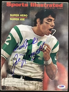 Joe Namath signed Sports Illustrated 20.01.69 Jets Autogramm Inscrip HOF PSA/DNA - Bild 1 von 8