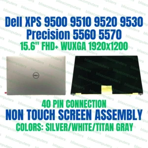 Dell XPS 15 9500 9510 Precision 5550 5560 LCD Screen Assembly FHD GMW9D FKR1K - Picture 1 of 12