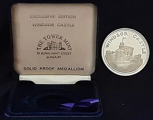 Medallón de prueba sólida Castillo de Windsor - Imagen 1 de 4