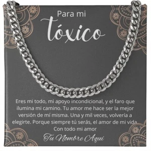 Regalo Para Esposo Regalo Personalizado Cadena Estilo Cubano Halsband para Hombre - Bild 1 von 9