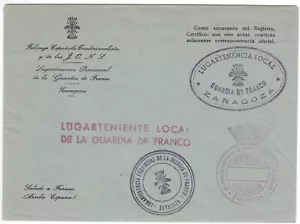 SPAIN "45" COVER "FALANGE" ZAGAGOZA SPANISH CIVIL WAR - Picture 1 of 3