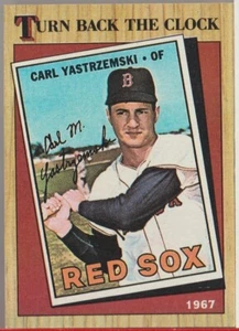 1987 Topps #314 CARL YASTRZEMSKI Boston Red Sox Turn Back the Clock Buy4Get1Free - Picture 1 of 2