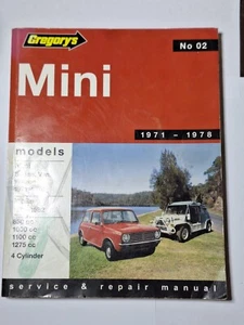 Gregorys Workshop Manual No2 First Edition 1976 Mini Sedan Van Wagon Moke - Picture 1 of 10
