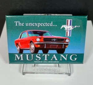 Oldtimer Ford Mustang Das Unerwartete... The 64 Pony Kühlschrankmagnet Man Cave - Bild 1 von 3