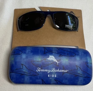 Tommy Bahama Kids Sunglasses and Case WRAP STYLE 100% UV Protection OSFM NIP - Picture 1 of 2