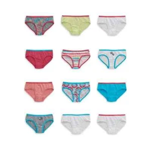 Hanes Girls Peace Hipster 10+2 Bonus Pack, Assorted Colors Size 16 - Picture 1 of 4