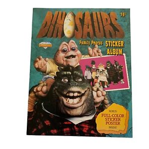 Dinosaurs Family Diamond 1991 Sticker Album 24 Pages Disney INCOMPLETE
