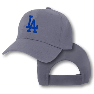 Los Angeles Dodgers Cap LA Logo Hat Adjustable Hook Loop Strap - Picture 1 of 20
