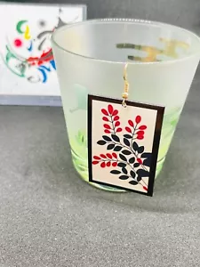 Japanese Jewelry Earrings bush clover Hana Fuda July kimetsu mint - Picture 1 of 12