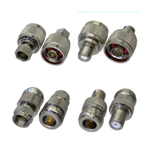 Adapter N to F TV Male Plug & Female Jack Connector RF Coaxial Terminals - Picture 1 of 5