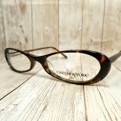 Jones New York Tortoise Brown Oval Eyeglasses FRAME - J709 Tortoise 51-17-135 - Image 1 of 4