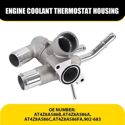 Carcasa termostato refrigerante motor para Ford Explorer Edge Flex Police 2011-2019 Foto 1 de 4