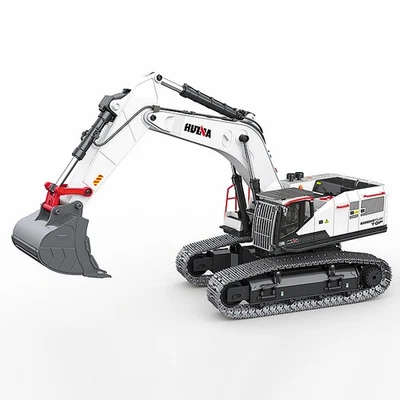 Huina RC Excavator Digger w/Metal Parts, 4 x Tools, LED Lights & Sound - Image 1 of 4