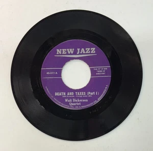 Walt Dickerson Quartet New Jazz Stock 45rpm "Death & Taxes" - Imagen 1 de 2