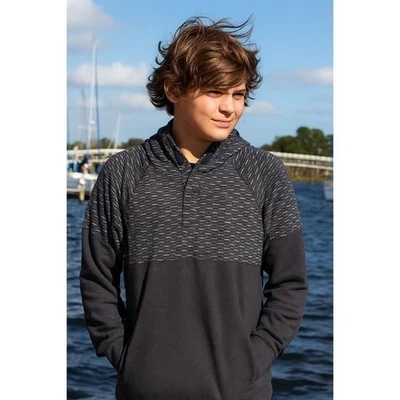 Sudadera con Capucha American Rag CIE Para Hombres Gris Medio Manga Texturizada Foto 1 de 4