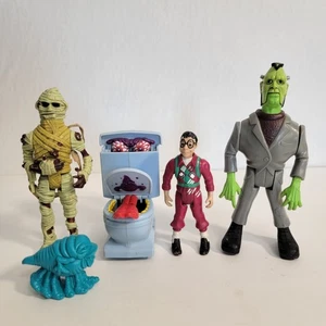 Vintage 1989 Real Ghostbusters 4pc Lot Fearsome Street Creeper Mummy Monsters - Bild 1 von 9