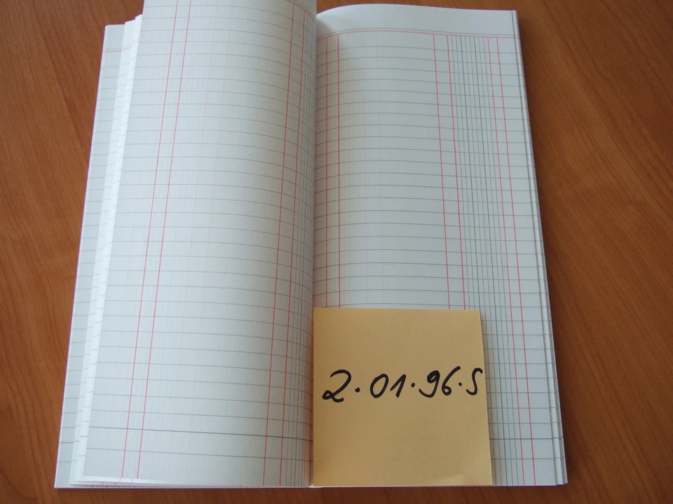 HIG Spaltenbuch Haushaltsbuch Kladde 1 Spalte 72 Blatt Nr. 4-01-72-S siehe Text