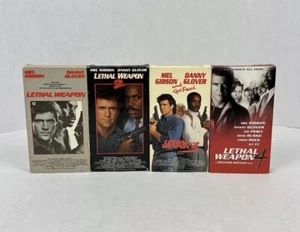 Lethal Weapon 1-4 VHS Lot (1987-1998) Tested - Mel Gibson, Danny Glover - Picture 1 of 6