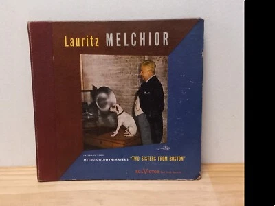 78rpm - Lauritz Melchior "Two Sisters From Boston" - RCA 2/3 rec- VG+ read below - Image 1 of 4