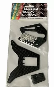 Team Associated RC10GT Gloss Black Carbon Fiber Kit 3pc Shock Towers Wide Kit - Picture 1 of 7