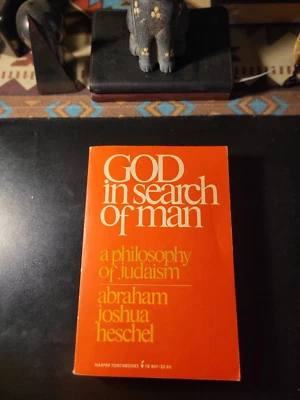 Abraham Heschel GOD IN SEARCH OF MAN A Philosophy of Judaism 1955 1st ED - Image 1 of 2