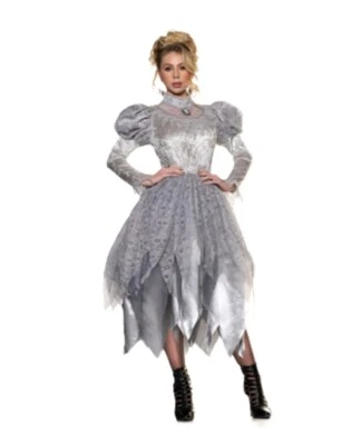 Fantasma vitoriano - Renda caveira - Fantasia - Feminino - 3 tamanhos - Imagem 1 de 4