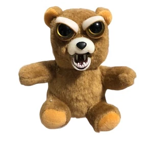Feisty Pets Bear 4" Figure Plush Bag Clip- Press My Cheeks )KC-H-104) - Picture 1 of 6