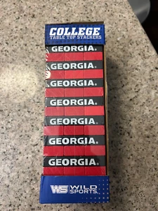 Table Top Desk Stackers Game Georgia Bulldogs Football Wild Sports New - Picture 1 of 1
